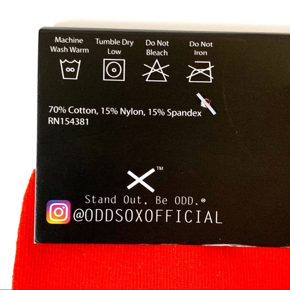 Odd Sox Cheez-It Cheezit Crew Socks Red Orange Mens Womens Novelty Gift - Picture 7 of 7